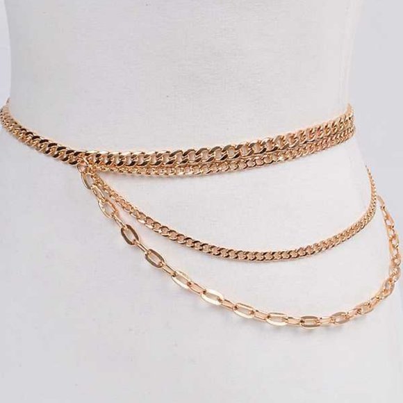 Diona j Accessories Plus Size Fashion Chain Belt Gold Poshmark